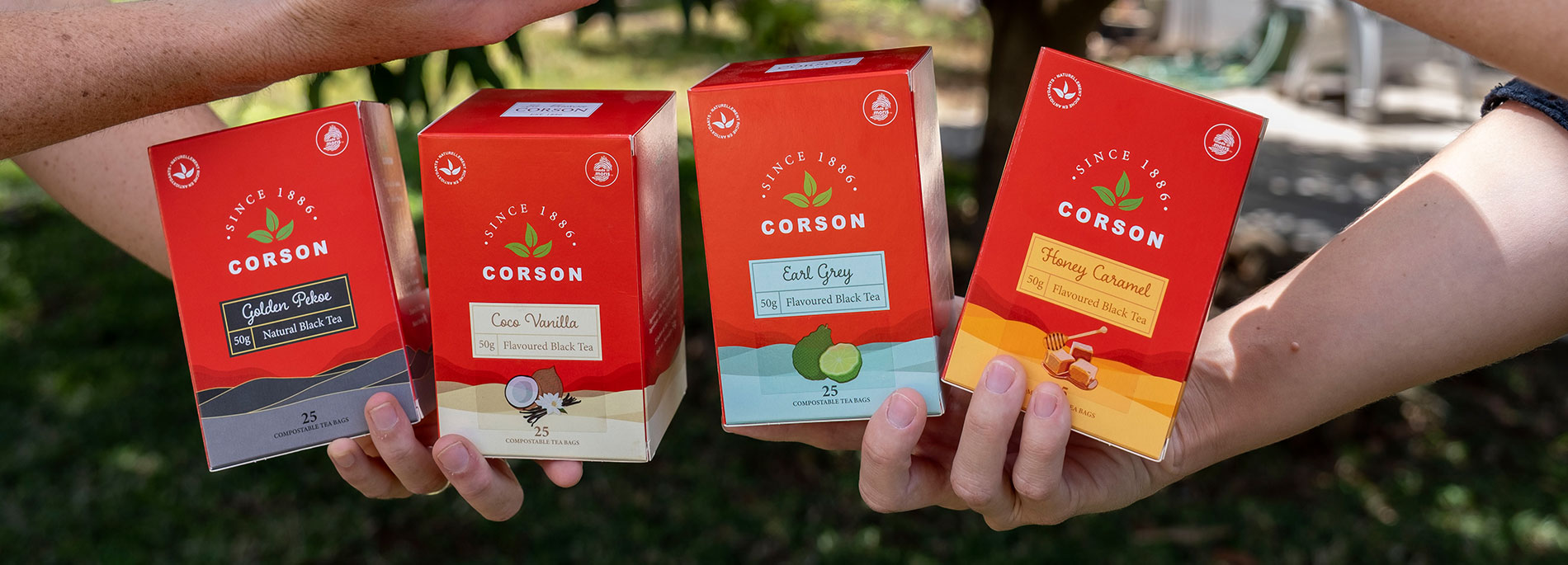 Corson tea hand